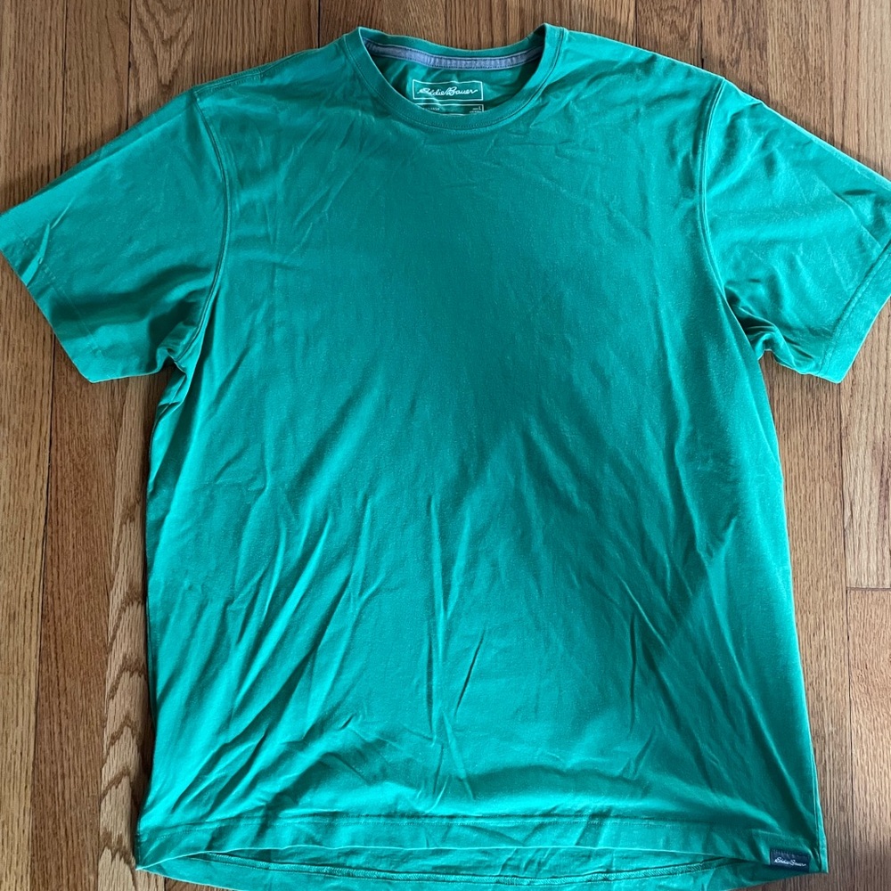 Eddie Bauer Men's Green Short Sleeve Tee